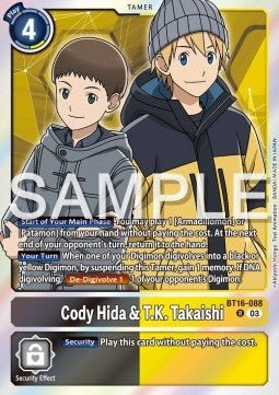 Cody Hida & T.K. Takaishi (BT16 - 088) (V.1)⁣ - Beginning Observer⁣ (Rare)⁣ [088] - El Duelista