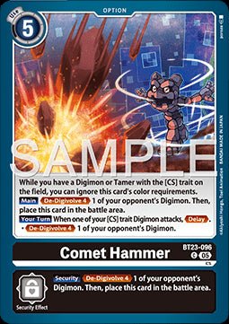 Comet Hammer (BT23 - 096) - Hackers' Slumber (Common) [BT - 23 - 096] - El Duelista
