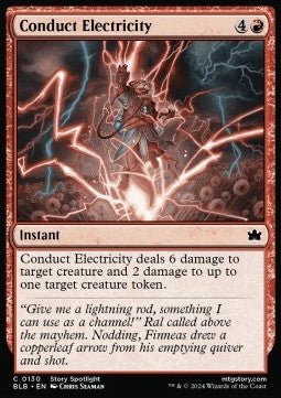 Conduct Electricity⁣ - Bloomburrow⁣ (Common)⁣ [130] - El Duelista