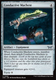 Conductive Machete⁣ - Duskmourn: House of Horror⁣ (Uncommon)⁣ [244] - El Duelista