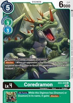 Coredramon (EX3 - 039)⁣ - Draconic Roar⁣ (Uncommon)⁣ [039] - El Duelista