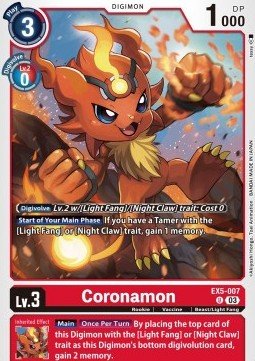 Coronamon (EX5 - 007) (V.1)⁣ - Animal Colosseum⁣ (Uncommon)⁣ [007] - El Duelista