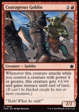 Courageous Goblin⁣ - Magic: The Gathering Foundations⁣ (Common)⁣ [82] - El Duelista