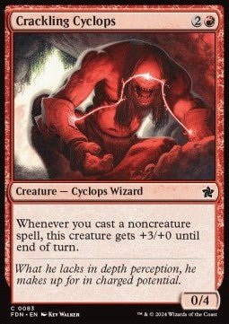 Crackling Cyclops⁣ - Magic: The Gathering Foundations⁣ (Common)⁣ [83] - El Duelista