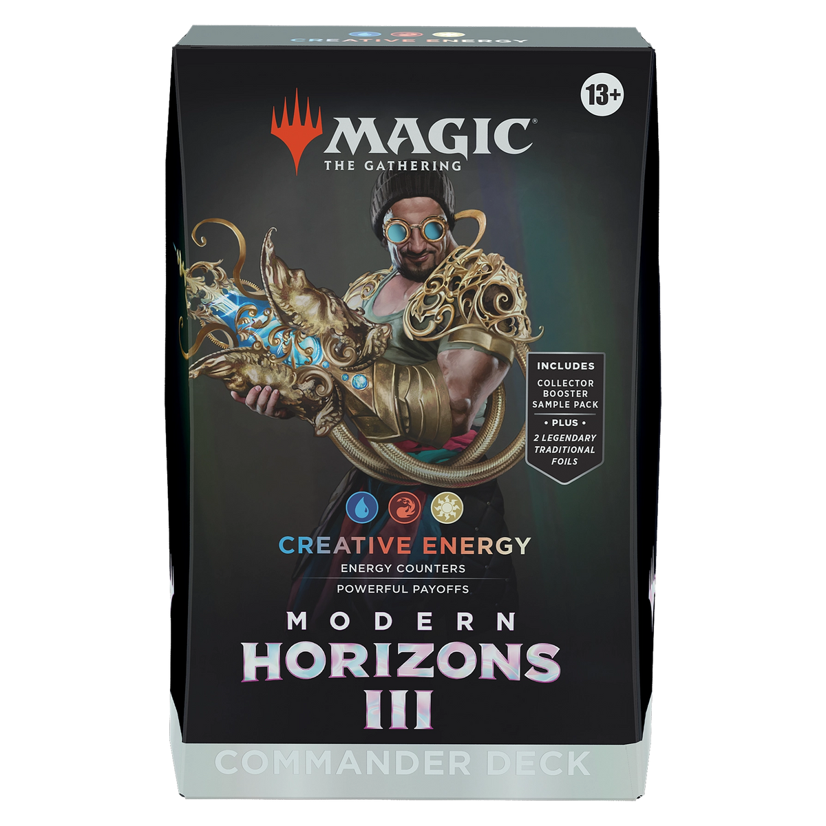 Magic: The Gathering—Modern Horizons 3: Creative Energy Commander Deck, caja sellada