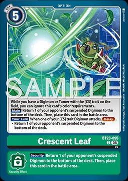Crescent Leaf (BT23 - 095) - Hackers' Slumber (Common) [BT - 23 - 095] - El Duelista