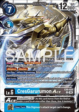 CresGarurumon Ace (EX9 - 020) (V.1)⁣ - Versus Monsters⁣ (Rare)⁣ [020] - El Duelista