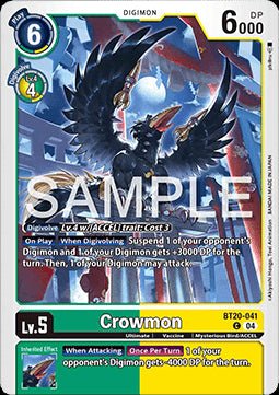 Crowmon (BT20 - 041)⁣ - Special Booster Ver 2.5⁣ (Common)⁣ [041] - El Duelista