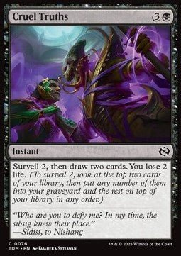 Cruel Truths⁣ - Tarkir: Dragonstorm⁣ (Common)⁣ [76] - El Duelista