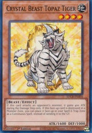 Crystal Beast Topaz Tiger - Structure Deck: Legend of the Crystal Beasts (Common) [SDCB - 004] - El Duelista