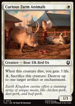 Curious Farm Animals - Magic: The Gathering | Avatar: The Last Airbender (Common) [TLA - 14] - El Duelista