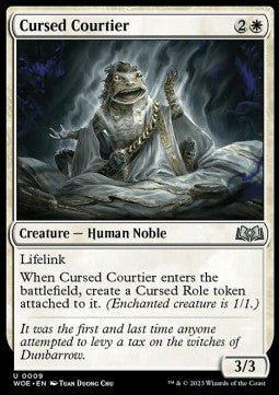 Cursed Courtier⁣ - Wilds of Eldraine⁣ (Uncommon)⁣ [9] - El Duelista