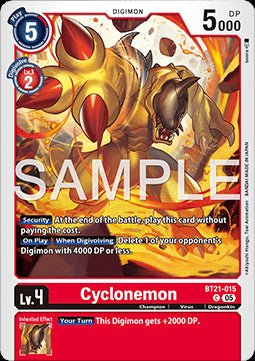 Cyclonemon (BT21 - 015)⁣ - World Convergence⁣ (Common)⁣ [015] - El Duelista