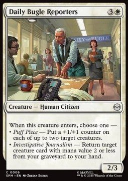 Daily Bugle Reporters - Magic: The Gathering | Marvel's Spider - Man (Common) [SPM - 6] - El Duelista