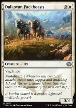 Dalkovan Packbeasts⁣ - Tarkir: Dragonstorm⁣ (Uncommon)⁣ [7] - El Duelista
