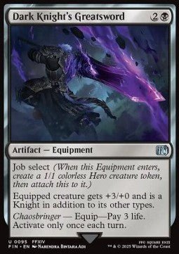 Dark Knight's Greatsword⁣ - Magic: The Gathering - FINAL FANTASY⁣ (Uncommon)⁣ [95] - El Duelista