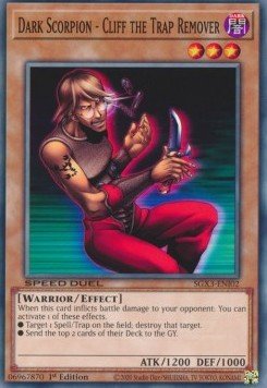 Dark Scorpion - Cliff the Trap Remover⁣ - Speed Duel GX: Duelists of Shadows⁣ (Common)⁣ [I02] - El Duelista
