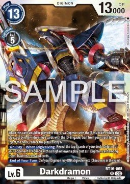 Darkdramon (BT16 - 065)⁣ - Beginning Observer⁣ (Rare)⁣ [065] - El Duelista