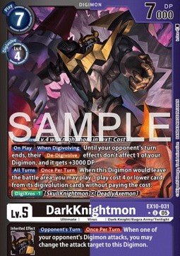 DarkKnightmon (EX10 - 031) (V.2) - Sinister Order (Alternative Art) [031] - El Duelista