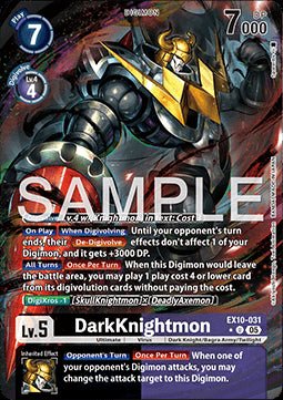 DarkKnightmon (EX10 - 031) (V.3) - Sinister Order (Alternative Art) [031] - El Duelista