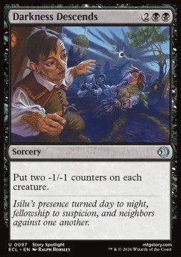 Darkness Descends - Lorwyn Eclipsed (Uncommon) [ECL - 97] - El Duelista