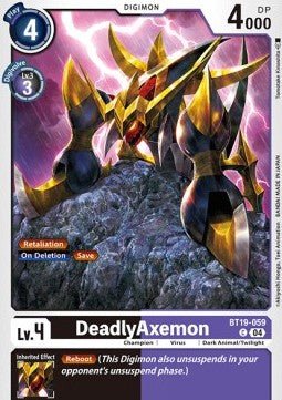 DeadlyAxemon (BT19 - 059)⁣ - Special Booster Ver 2.0⁣ (Common)⁣ [BT19 - 059] - El Duelista