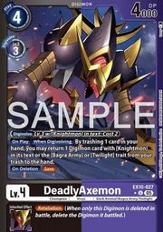 DeadlyAxemon (EX10 - 027) (V.2) - Sinister Order (Alternative Art) [027] - El Duelista
