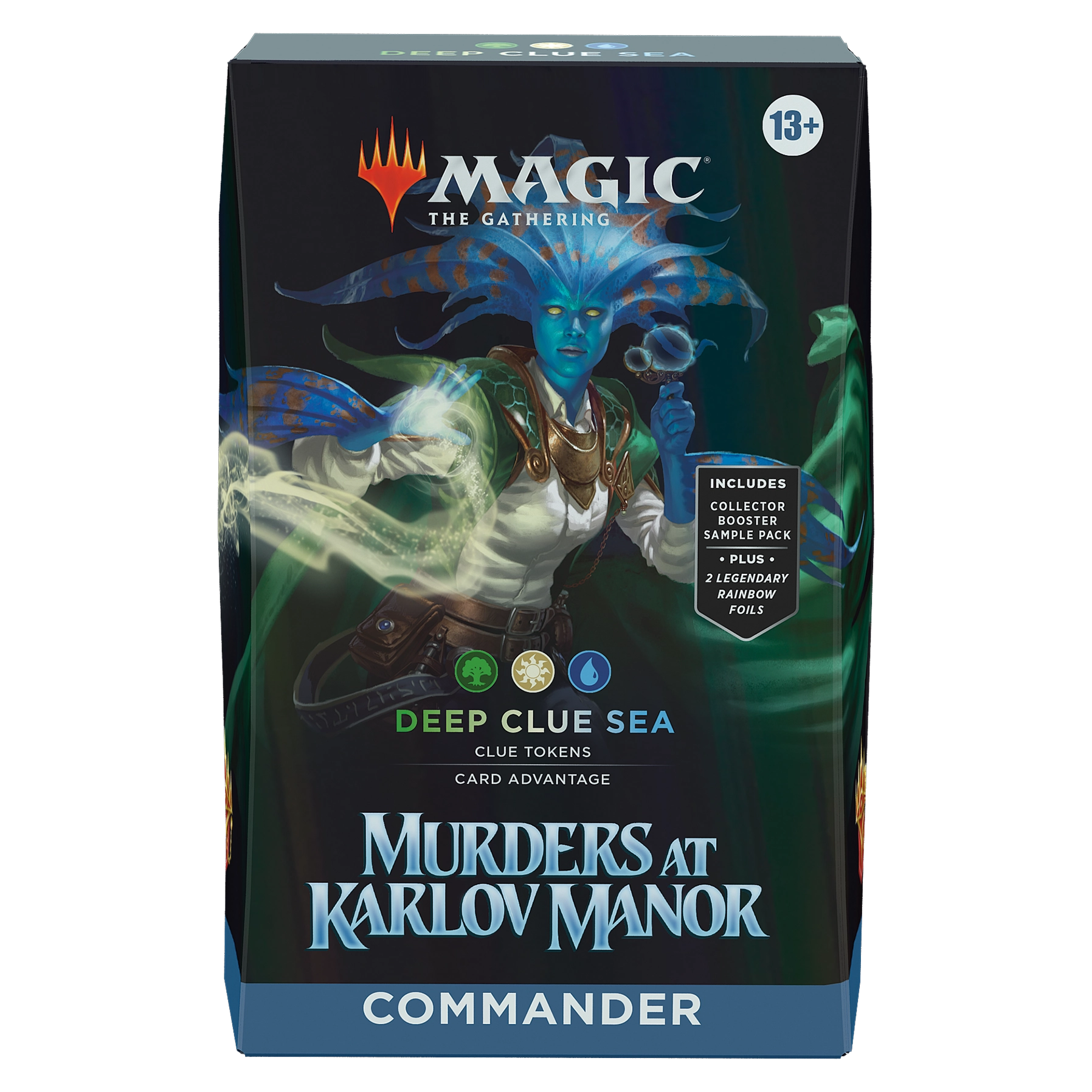 Magic: The Gathering—Murders at Karlov Manor: Deep Clue Sea Commander Deck, caja sellada