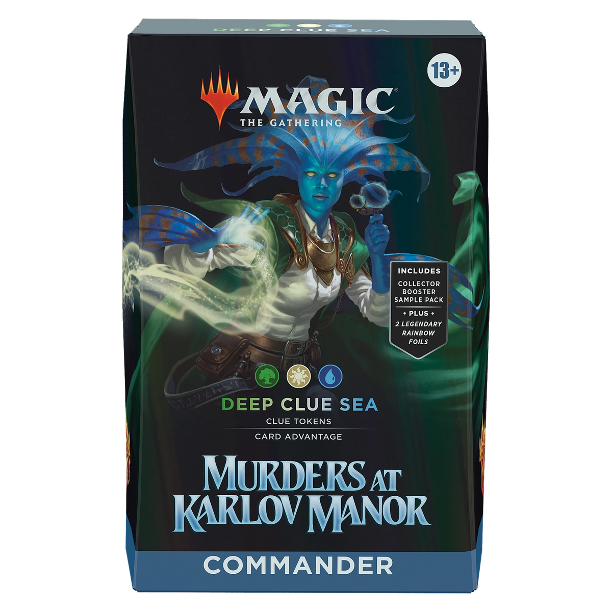 Magic: The Gathering—Murders at Karlov Manor: Deep Clue Sea Commander Deck, caja sellada