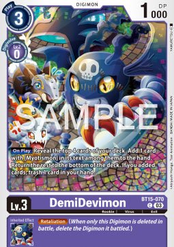 DemiDevimon (BT15 - 070)⁣ - Exceed Apocalypse⁣ (Common)⁣ [070] - El Duelista