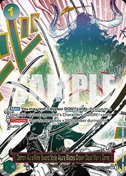 Demon Aura Nine Sword Style Asura Blades Drawn Dead Man's Game (OP12 - 037) (V.2) - Legacy of the Master (Alternate Art) [OP12 - 037] - El Duelista