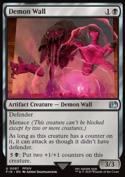 Demon Wall⁣ - Magic: The Gathering - FINAL FANTASY⁣ (Uncommon)⁣ [97] - El Duelista
