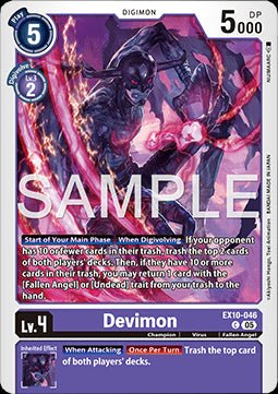 Devimon (EX10 - 046) (V.1) - Sinister Order (Common) [046] - El Duelista