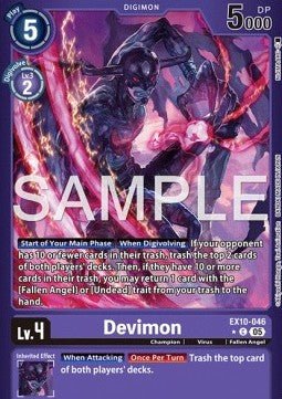 Devimon (EX10 - 046) (V.2) - Sinister Order (Alternative Art) [046] - El Duelista