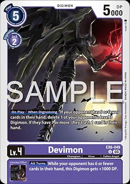 Devimon (EX6 - 049)⁣ - Infernal Ascension⁣ (Uncommon)⁣ [049] - El Duelista