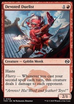 Devoted Duelist⁣ - Tarkir: Dragonstorm⁣ (Common)⁣ [104] - El Duelista