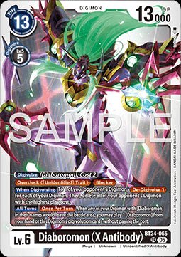 Diaboromon (X Antibody) (BT24 - 065) (V.1) - Time Stranger (Super Rare) [BT - 24 - 065] - El Duelista