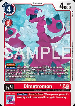 Dimetromon (BT24 - 012) - Time Stranger (Uncommon) [BT - 24 - 012] - El Duelista