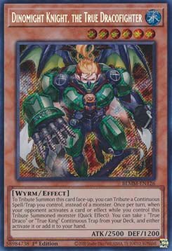 Dinomight Knight, the True Dracofighter⁣ - Battles of Legend: Monster Mayhem⁣ (Secret Rare)⁣ [126] - El Duelista
