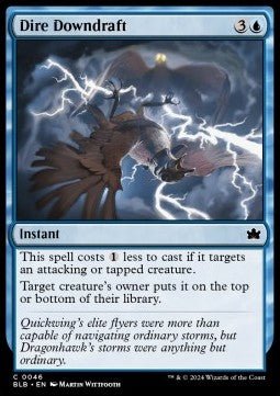 Dire Downdraft⁣ - Bloomburrow⁣ (Common)⁣ [46] - El Duelista