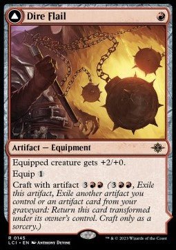Dire Flail // Dire Blunderbuss⁣ - The Lost Caverns of Ixalan⁣ (Rare)⁣ [145] - El Duelista
