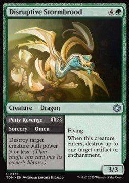Disruptive Stormbrood // Petty Revenge⁣ - Tarkir: Dragonstorm⁣ (Uncommon)⁣ [178] - El Duelista