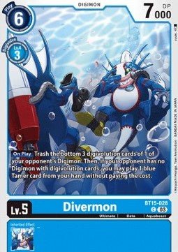 Divermon (BT15 - 028)⁣ - Exceed Apocalypse⁣ (Common)⁣ [028] - El Duelista