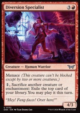 Diversion Specialist⁣ - Duskmourn: House of Horror⁣ (Uncommon)⁣ [132] - El Duelista