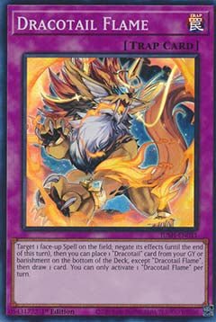 Dracotail Flame (V.2 - Super Rare)⁣ - Justice Hunters⁣ (Super Rare)⁣ [011] - El Duelista