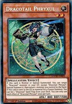 Dracotail Phryxul (V.1 - Secret Rare) - Doom of Dimensions (Secret Rare) [DOOD - 023] - El Duelista