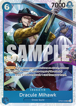Dracule Mihawk (OP09 - 048) (V.1) - Emperors in the New World (Super Rare) [OP09 - 048] - El Duelista