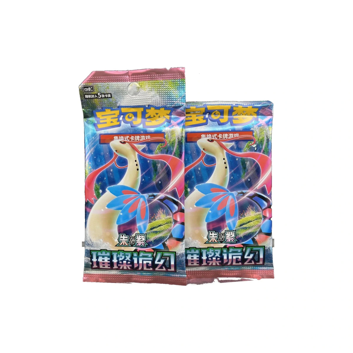 Pokémon TCG: Dream Painting Collection — Water Figure Set — dos sobres slim de Brilliant Illusions
