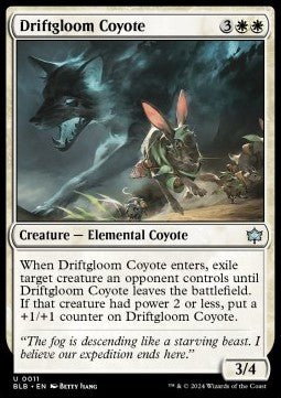 Driftgloom Coyote⁣ - Bloomburrow⁣ (Uncommon)⁣ [11] - El Duelista