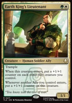 Earth King's Lieutenant - Magic: The Gathering | Avatar: The Last Airbender (Rare) [TLA - 217] - El Duelista